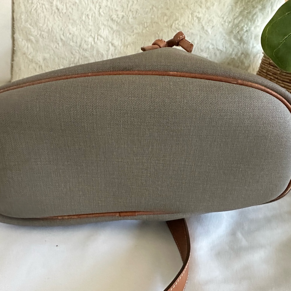 Dior Taupe Canvas Tote with Tan Leather Trim and Pouch - Picture 6 of 10